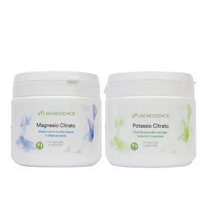 Potassio Citrato e Magnesio Citrato in polvere solubile - 2 x 500g