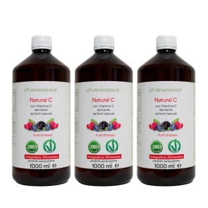 Integratore da bere di vitamina C da Acerola e Rosa Canina - 3 Litri